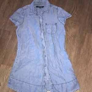 Jean short sleeve dress